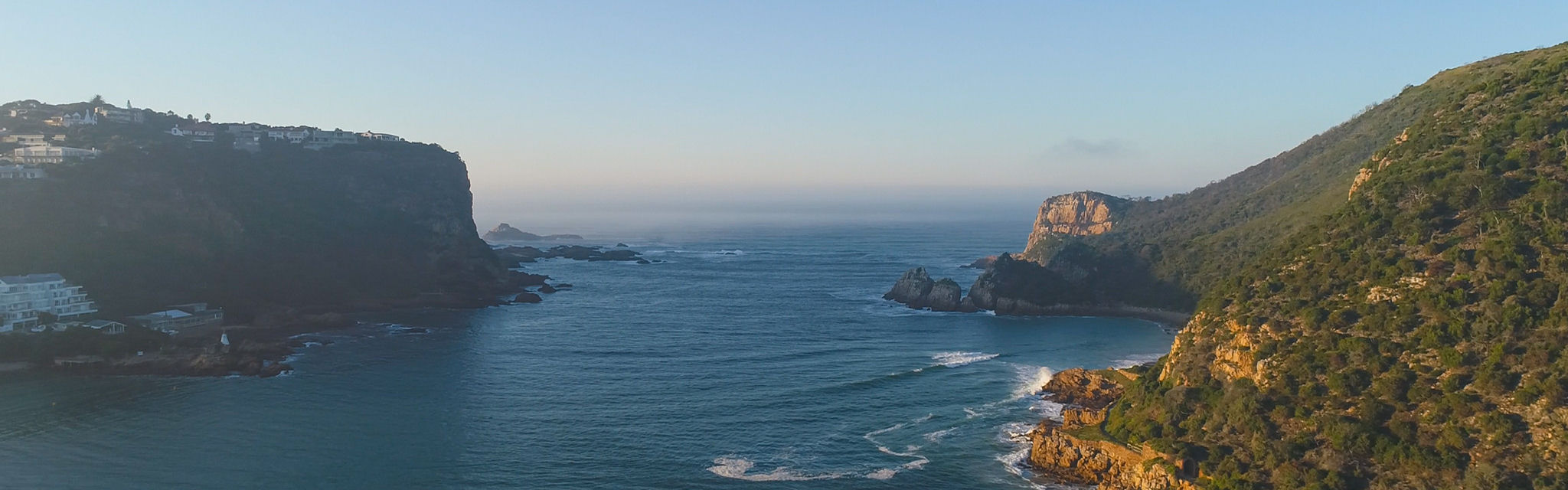 The famous Knysna Heads and lagoon on the Garden Route, South Africa